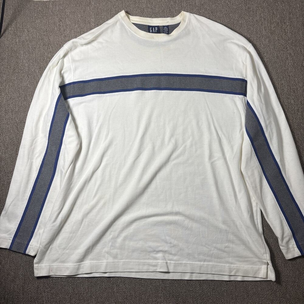 Vintage 90s GAP Men’s Long Sleeve Heavy Shirt XL USA 26x31 Retro Preppy